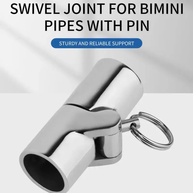 316 Stainless Steel Folding Swivel Coupling Tube Pipe Connector Boat Hardware Marine Pipe Bimini Tops Fitting