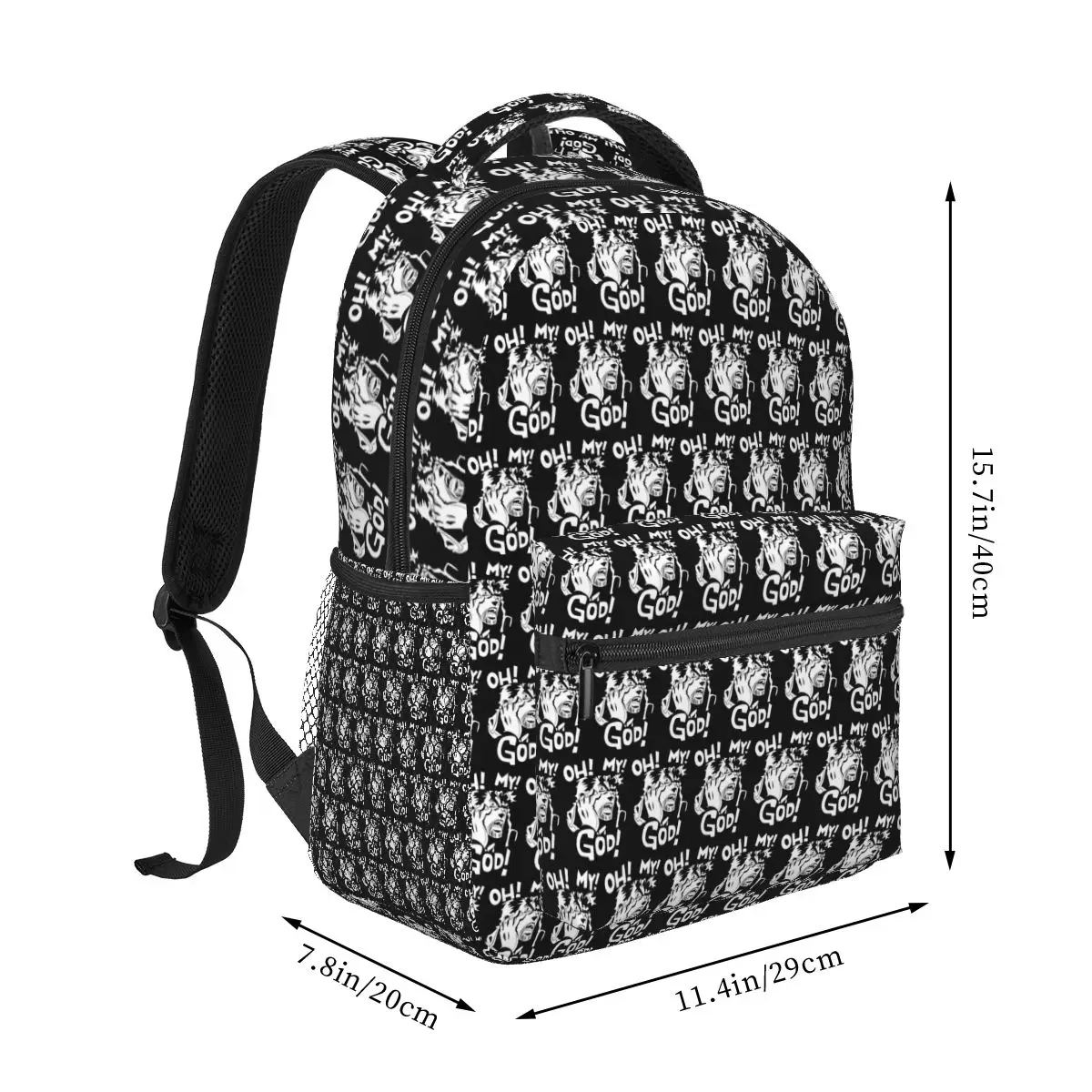 Joseph Joestar Oh My God Jojo Bizarre Adventure Backpack Student Boys Girls BookBag Children School Bag Computer Shoulder Bags