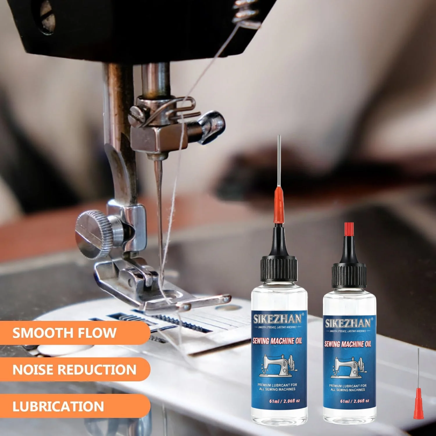 61-183ml Universal Sewing Machine Oil. Precision Needle Pen Lubricant for Clippers, Locks & Repair Tools. Anti-Rust & Noise Free