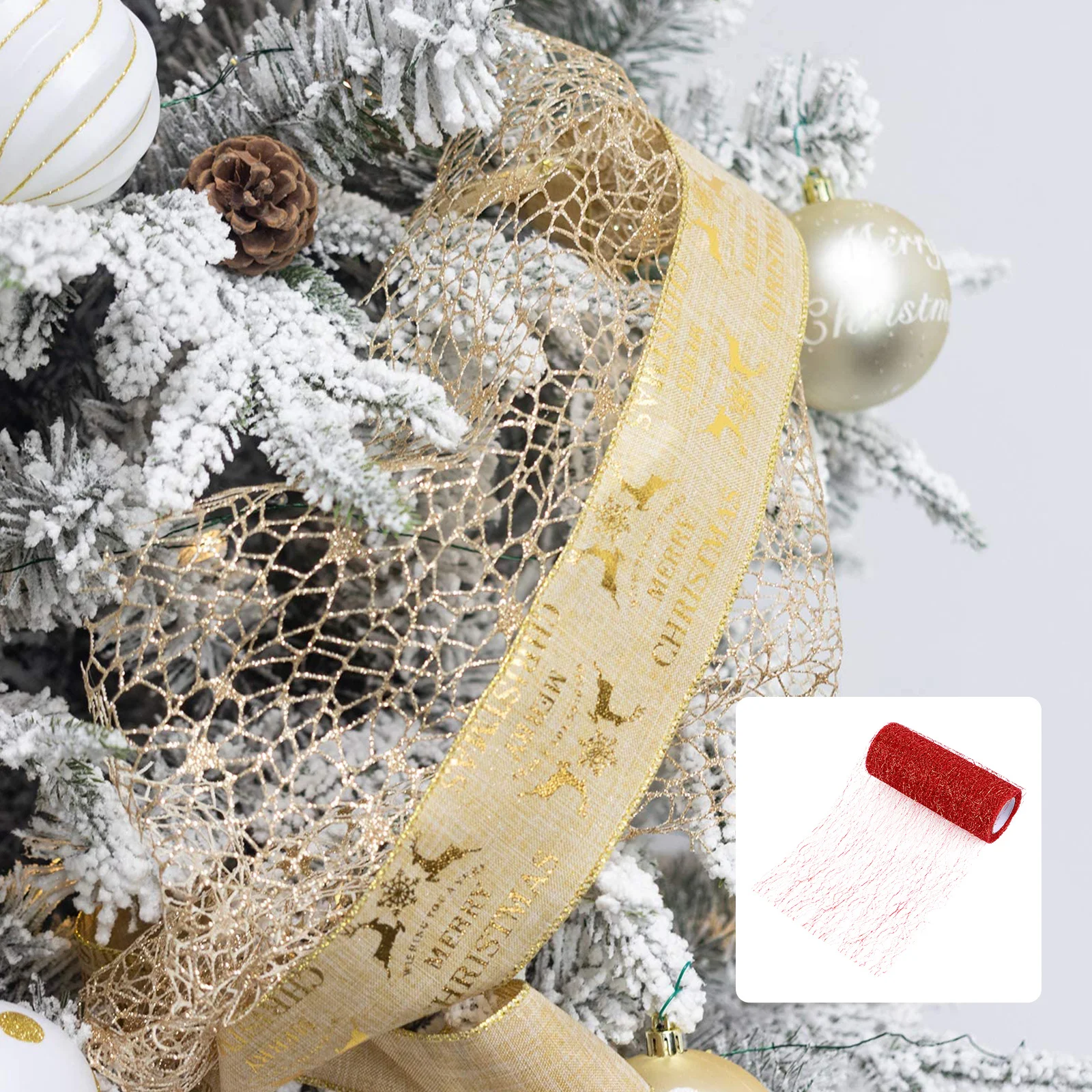 2 قطعة شبكة الذهب DIY بها بنفسك الشريط لفة الحرفية النسيج Diy بها بنفسك ديكور حفلات الزفاف فيونكات شعر توتو التنانير هدية التفاف #1