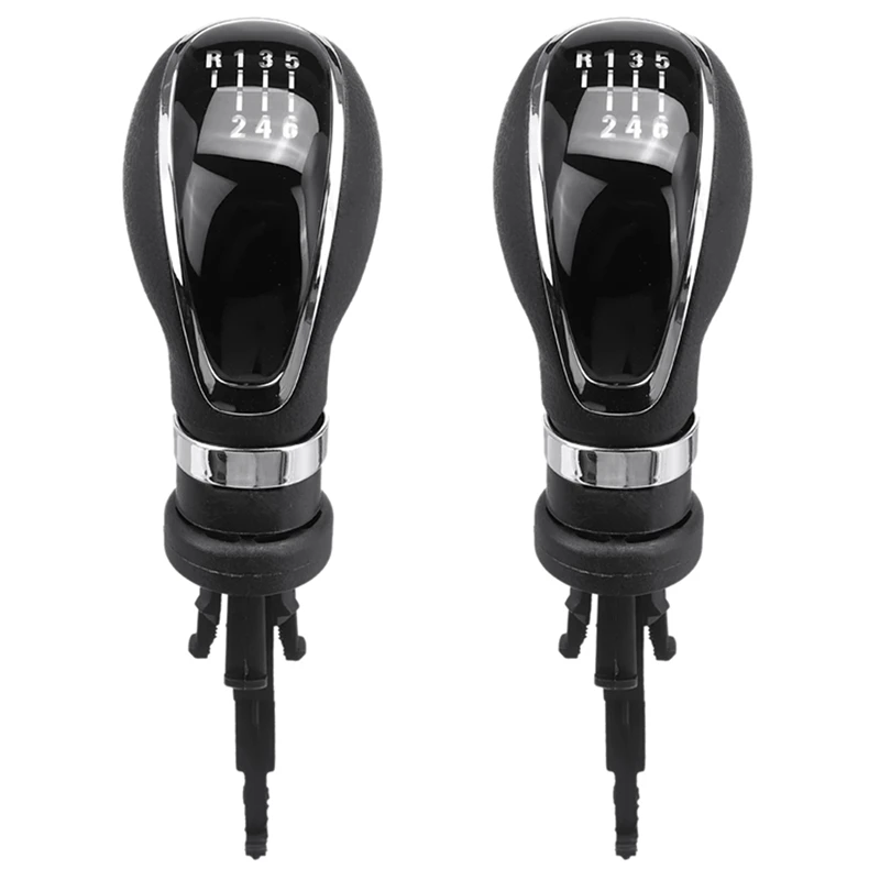 2X 6Speed MT Gear Shift Knob Head Shift Lever Stick For Opel Vauxhall Insignia A Astra J Mokka Corsa ASTRA Insignia 1.6T