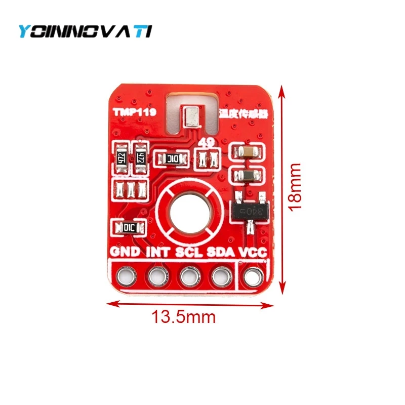 TMP119 High-Precision I2C Temperature Sensor Module ±0.03°C Typical Accuracy, 16-Bit Resolution, Wide Range -55°C to +150°C
