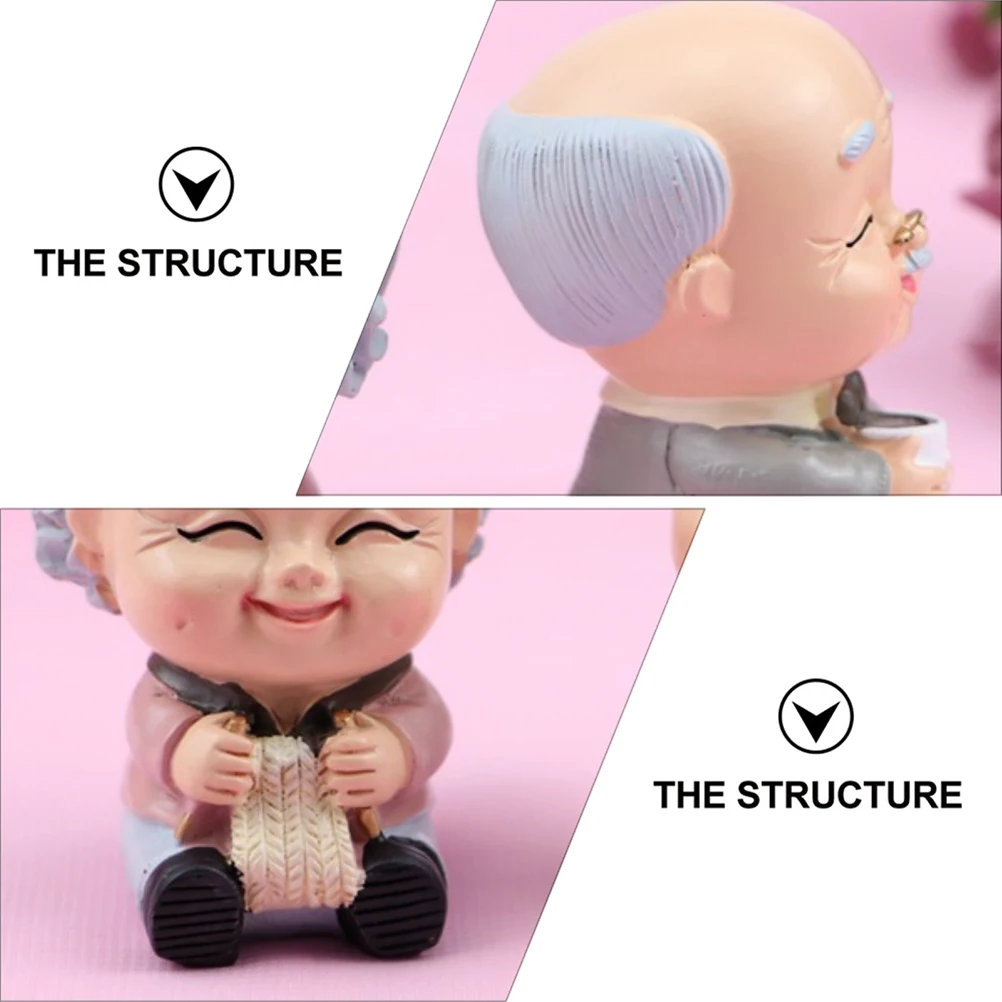 

2Pcs Resin Couple Cake Toppers Cartoon Cake Decorations Design Decorations For Baking Home CarDecor