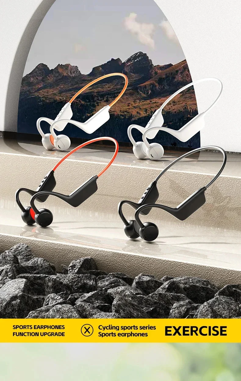 Bone Conduction Headphones IPX8 Bluetooth 5.4 Waterproof Wireless Sports Headset with Mic for Swimming Running Fitness Gym 2026