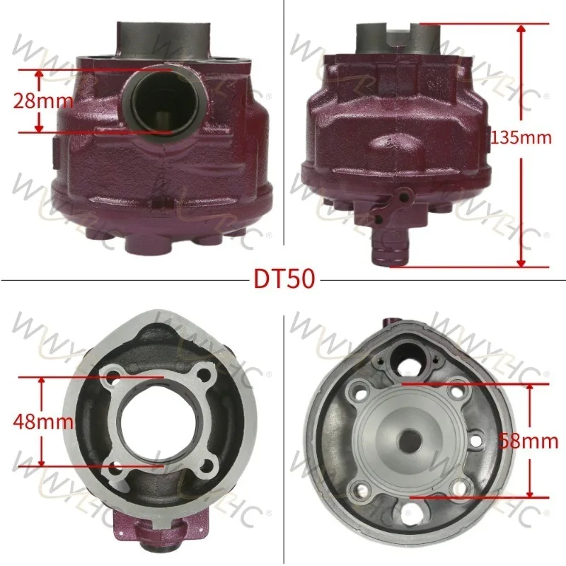 Motorcycle Cylinder Kit Suitable for AM6 RS50 49mm 9919250 Dt50 Cylinder