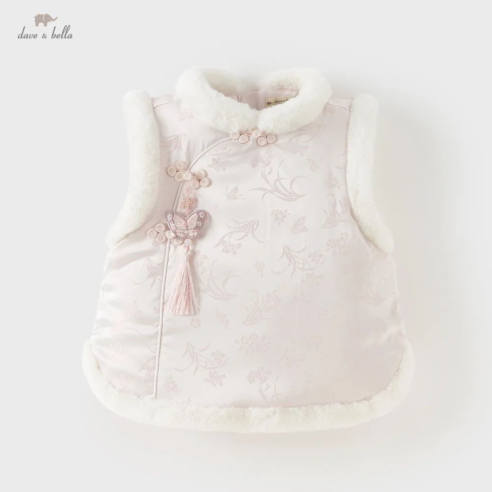 

Детское платье Dave Bella, осенне-зимняя плотная одежда в национальном стиле для девочек, прогулочное платье для маленьких девочек, одежда для девочек DB4254355