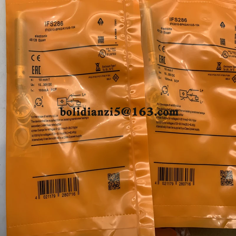 Novo interruptor do sensor de proximidade, em estoque, IFS274, IFS280, IFS281, IFS282, IFS283