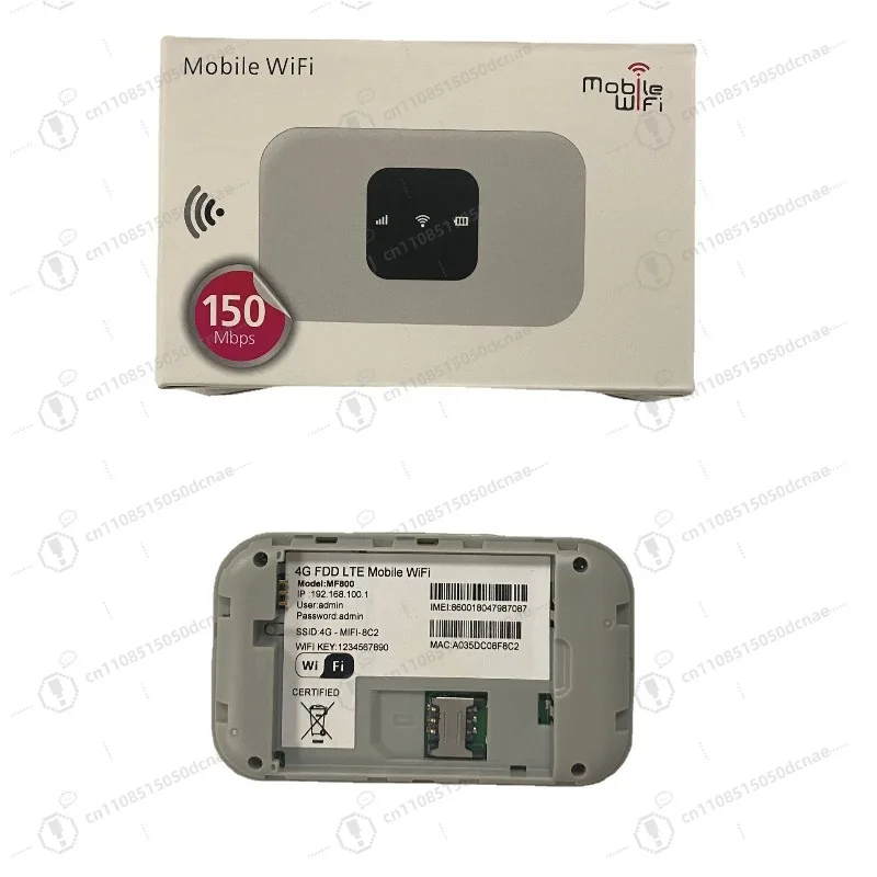 MF800-2 4G LTE MiFi Portable Mobile WiFi Router 2100mAh Battery LCD Display Unlocked SIM Hotspot for Car Travel Laptop