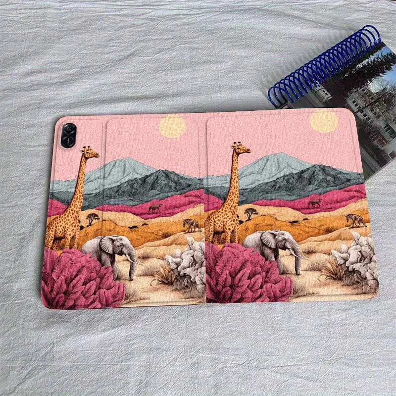 Elephants Giraffes Cute For Huawei MatePad Air SE Pro M6 M5 M2 T10s T5 10 11 12.6 11.5 12 X 10.8 Inch 10.1 Tablet Case
