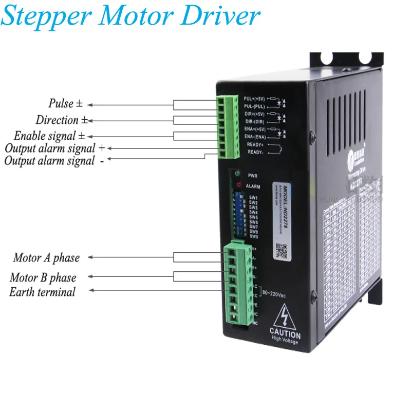 YUNLINLI 220V ND2278 Driver Workshop Stepper Motor เครื่องแกะสลักอุปกรณ์เสริม ND2278