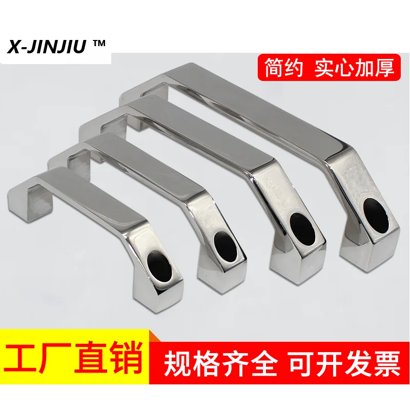 X-JINJIU Thickened Solid 304 Stainless Steel Heavy Handle Plus Heavy Door Bow Knobs Industrial Load-Bearing Pull Handle