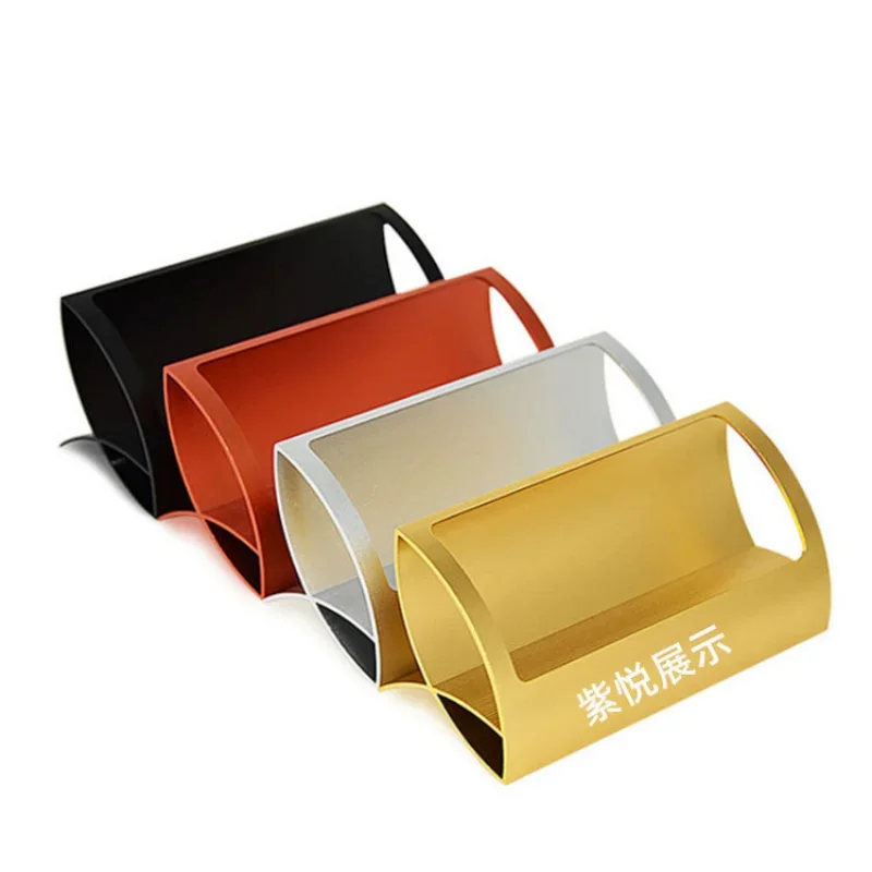 Alloy Business Card Display Stand Hollow-out Name Card Note Paper Business Index Card Organizer Business Supplies