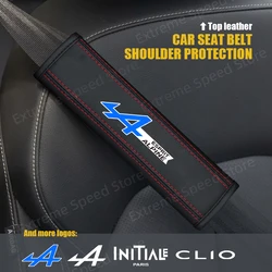 Voor Clio INITIALE PARIJS Een embleem RS GT Sport lederen autogordel kussen veiligheidsgordel schouderbeschermer pad accessoires
