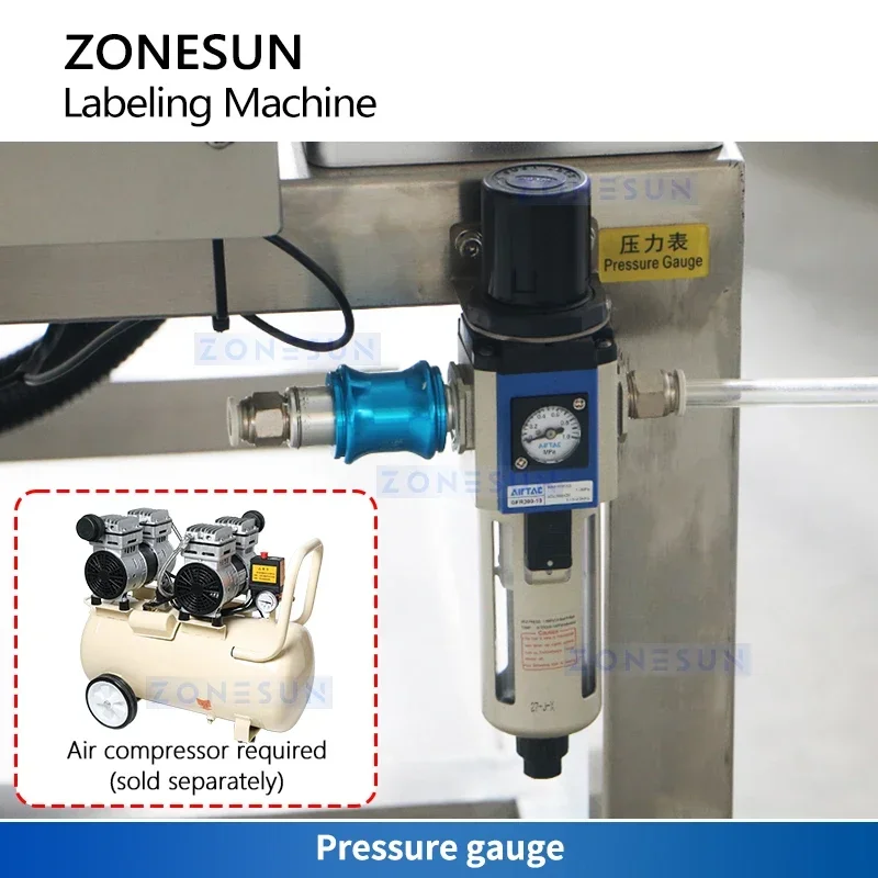 ZONESUN Pesatura automatica Etichettatrice per prezzi Etichettatrice per adesivi per frutta e verdura Sistema di etichettatura per pesatura dinamica ZS-TB650