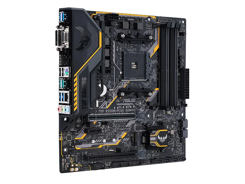 ASUS TUF B350M-PLUS GAMING اللوحة الأم المقبس AM4 AMD B350 DDR4 64GB دعم Ryzen 5600 PRO 3600 3200 1700 4600 5900 4700 M.2