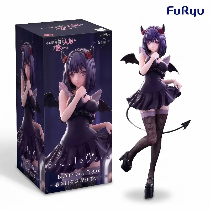 100% Original FuRyu BiCute Dark My Dress-Up Darling Shizuku Kuroe Devil Ver. Anime Collectible Figures Home Decor Gifts In Stock