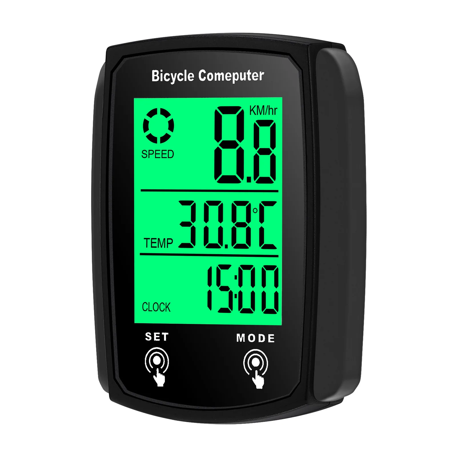 Bicycle Computer Road Bike Backlight Waterproof Large Screen Speed Measurement Outdoor Mountain Bike Odometer
