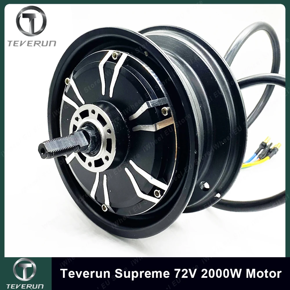 Original Teverun Figther Supre me 72V 2000W Front Rear Motor 11inch With Hall Peak Power 4000W Official Teverun Accessories