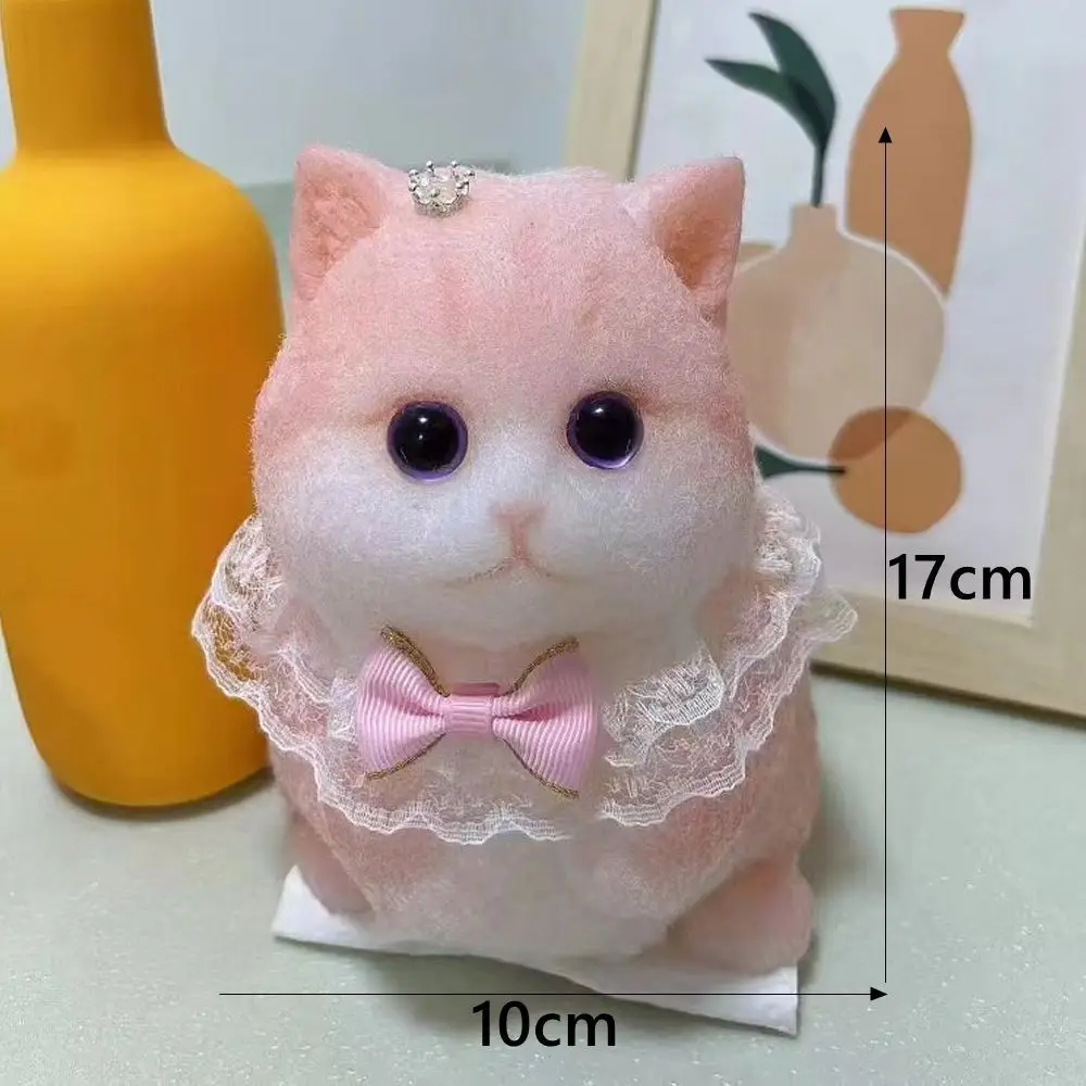 ストレス解消 スクイーズトイ 不安軽減 かわいい猫柄 スクイーズキャットトイ 携帯用 フロッキング表面付き