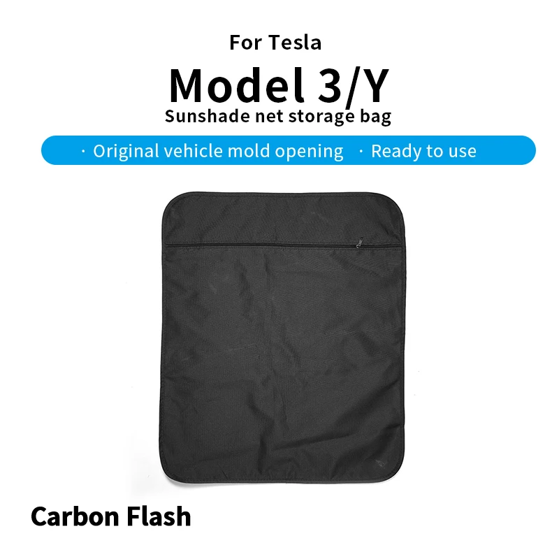 Geeignet für Tesla Sonnenschutznetz-Aufbewahrungstasche Schwarz