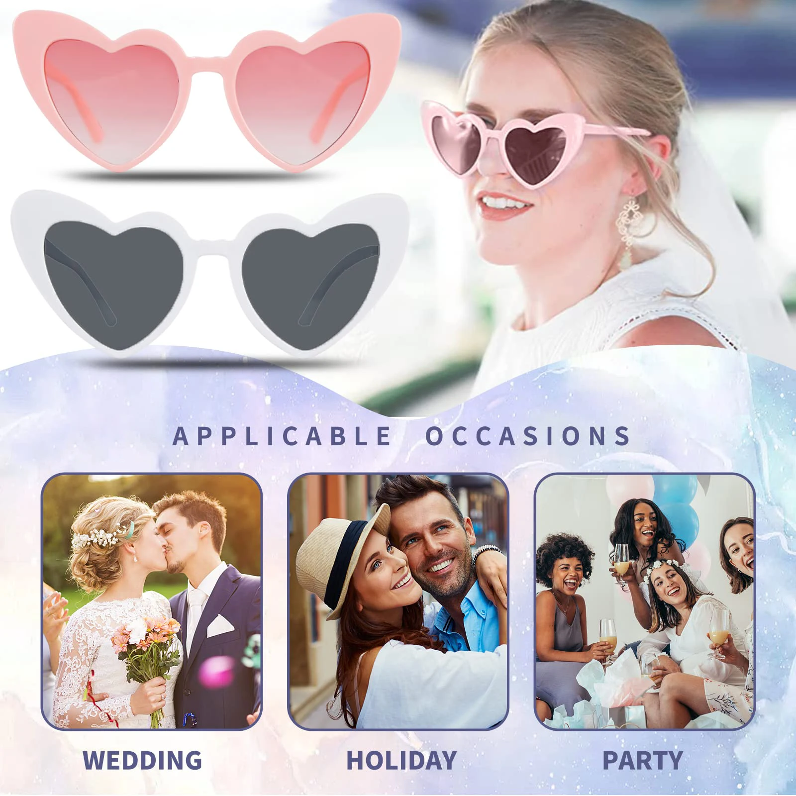 12-100 Pcs Heart Sunglasses Wedding Favors for Guests Bridal Bachelorette Party Gifts Vintage Heart Glasses Birthday Party Favor