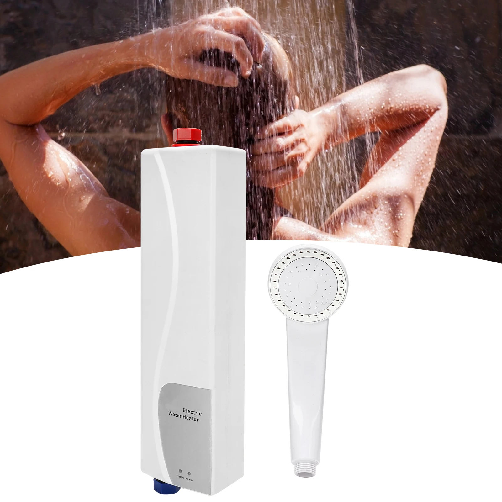 

3000W Electric Tankless Instant Heater Shower Head Hose Kit Bathroom Supply Bathroom Accessory Instant Heater Heater