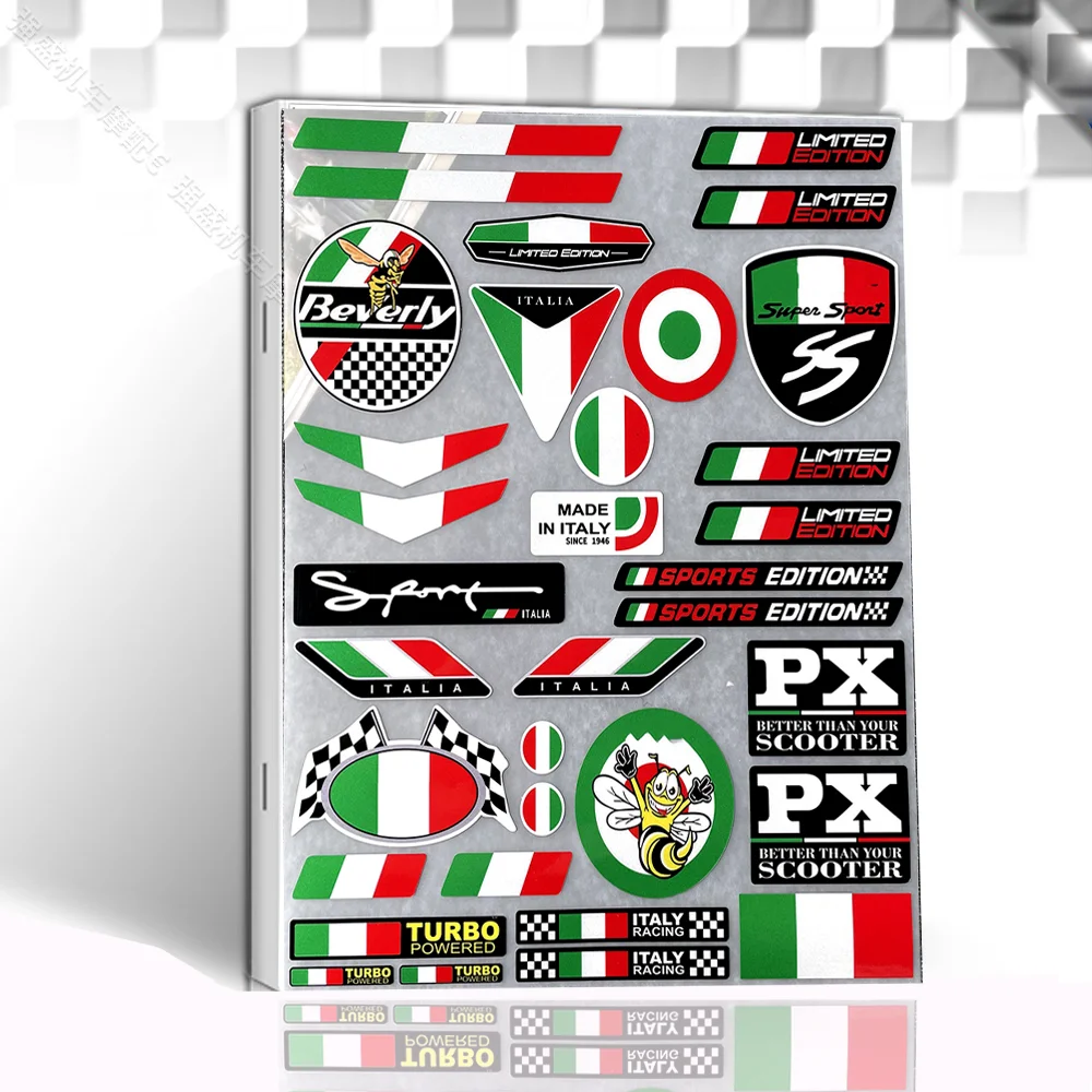 Resin Bike Sticker Kit Scooter Kompatibel Mit Piaggio Beverly S 300 - Piaggio Beverly S 400 2021-2026. Motorradtank Schutz Vor Stößen Und Kratzern