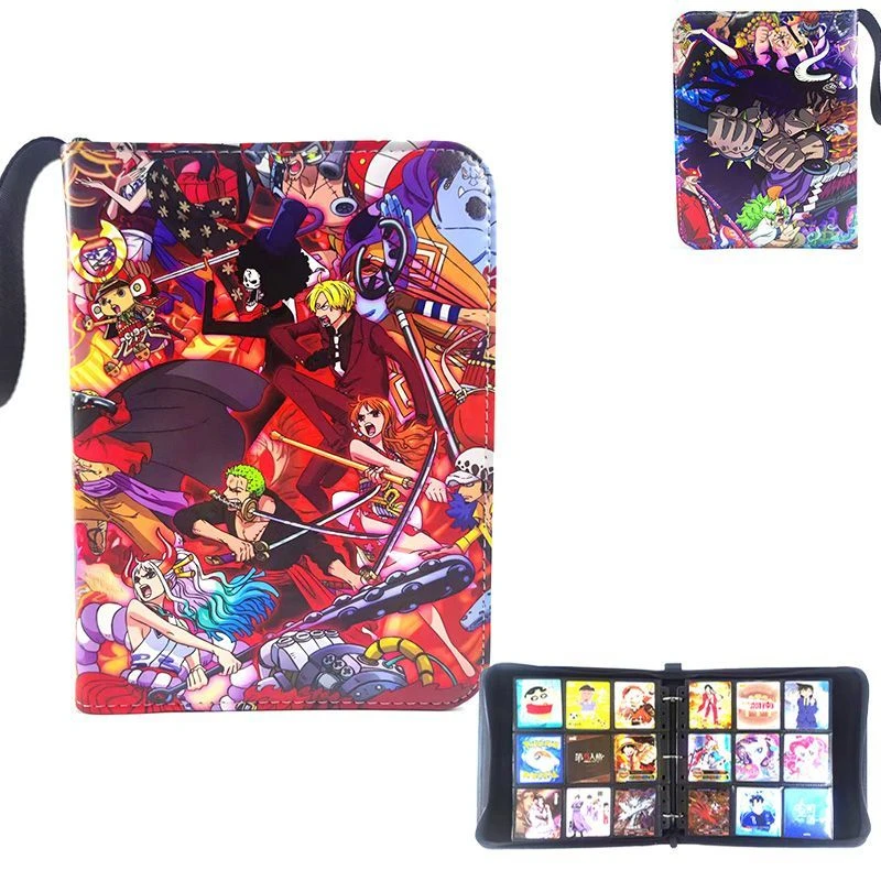 Luffy Card Binder One Piece Roronoa Zoro Fotoalbum Ritsboek 400/900 Pocket Holder TCG Kaarten Opslag, Anime Albums Cadeau