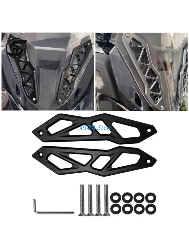 

U13C Motorcycle Windshield Bracket Support For XMAX300 2023-2024 Material Fast Setups Decorative Strips