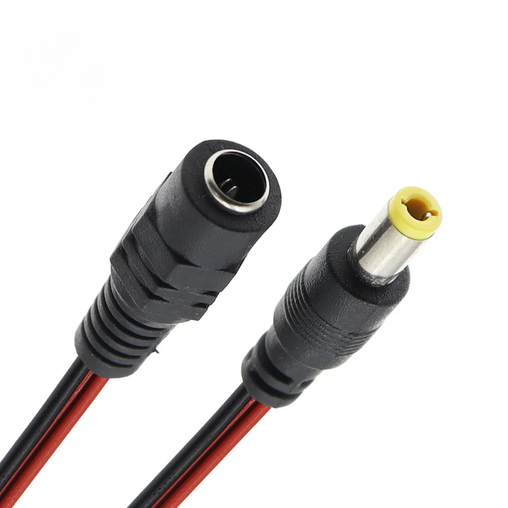1/5/10piece 5V 12V Male Female DC Power Connector 5.5x2.1mm Wire Cable Plug Adapter for TV Camera 5050 2835 LED Strip Tape Light