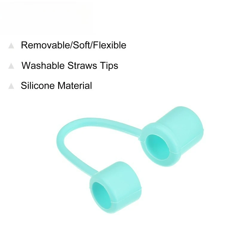 Dust-Proof Straw Protector Straw Tips for Cup Accessories 10mm Leak Proof Straw Toppers Reusable Tumbler Straw Lid