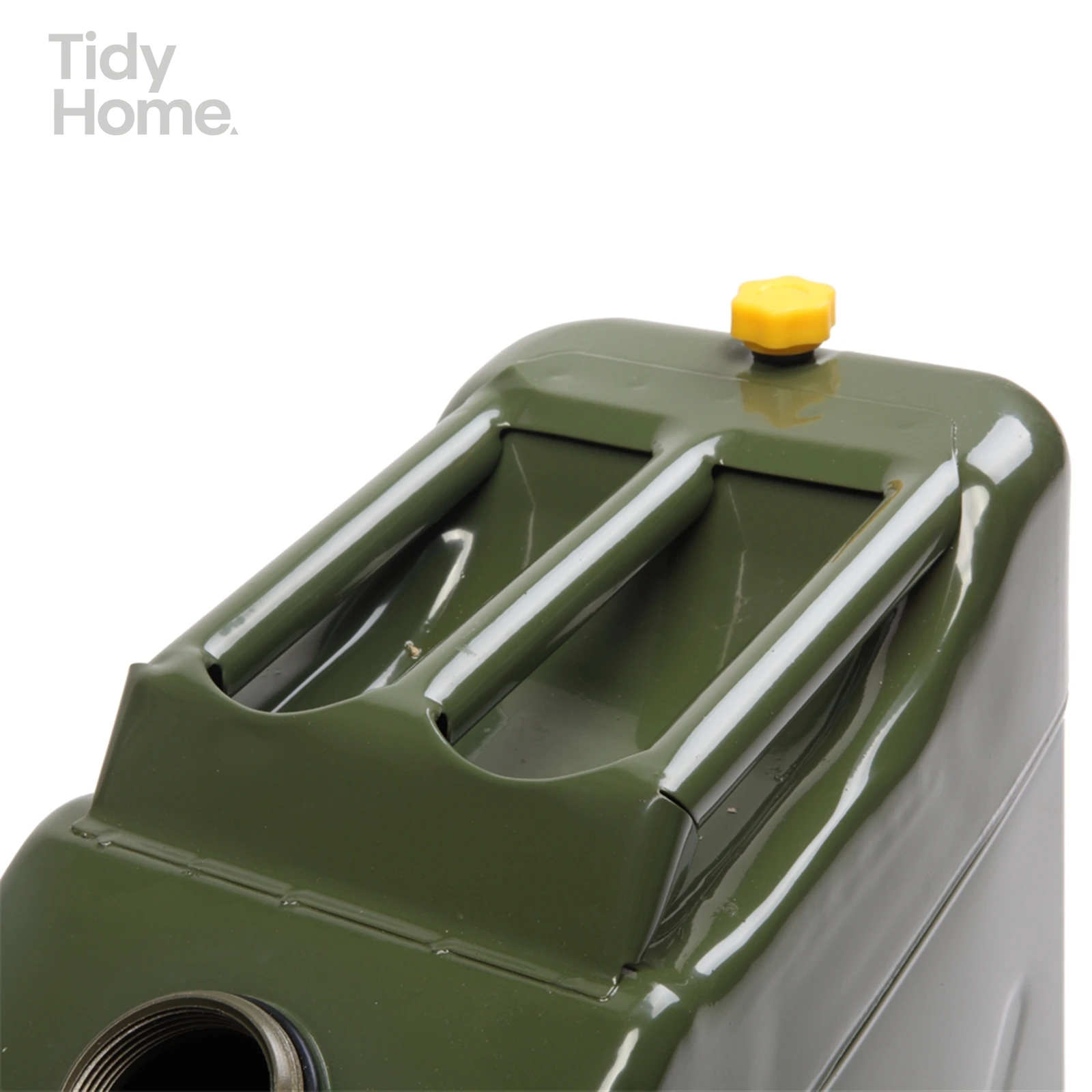 20L Standard Cold-rolled Plate Petrol Diesel Can Gasoline Bucket with Oil Pipe Army Green, Large capacity Oil bucket