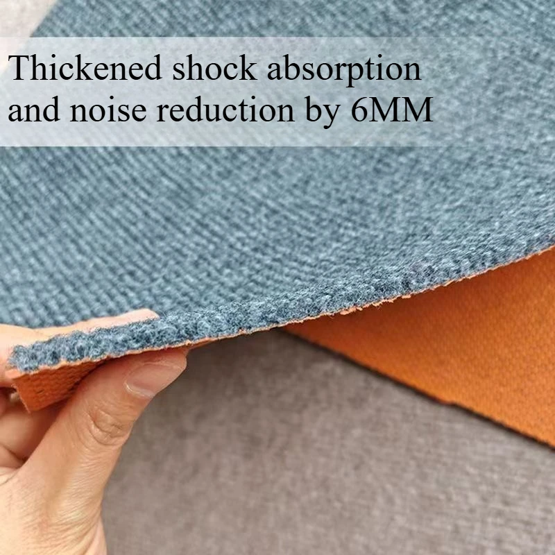 Thick Soundproof Carpet Mat Noise Reducing Anti Vibration Floor Pad for Bedroom Treadmill Home Gym Fitness Equipment