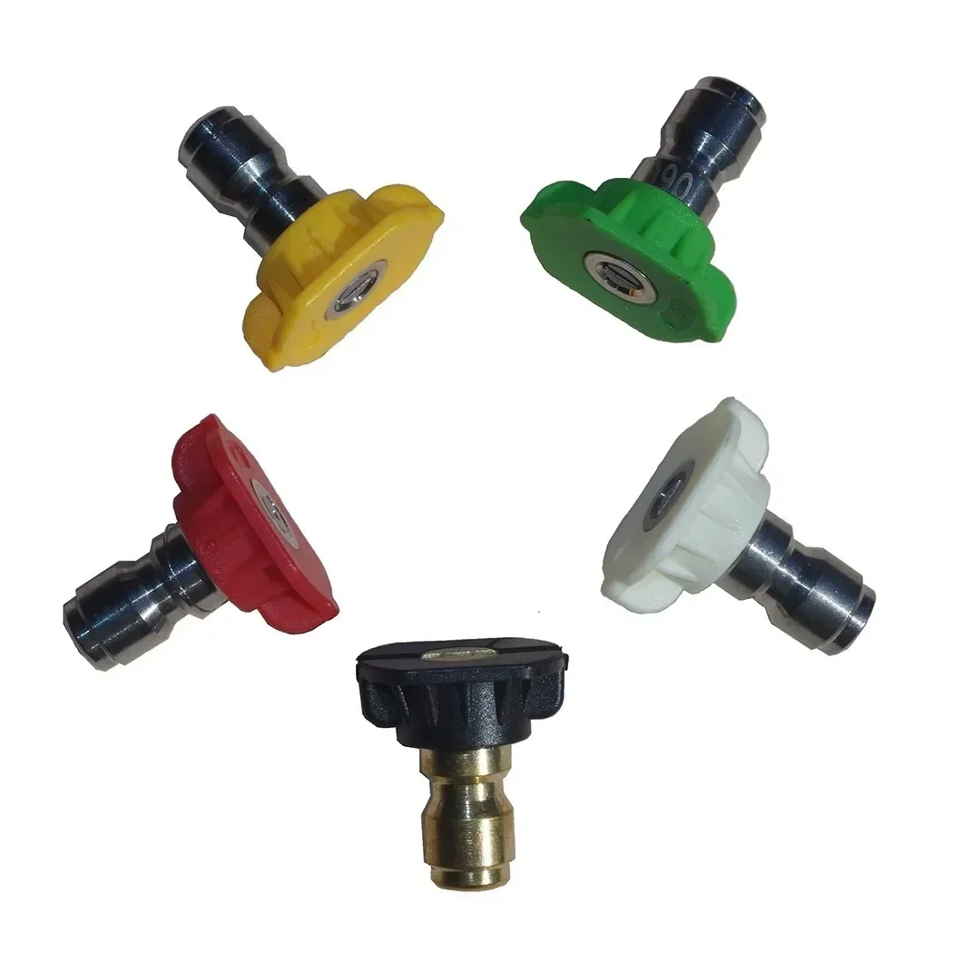 

Complete Set of 5 Pieces 14 Quick Coupling Car Wash Nozzles, High Pressure Washer Nozzle Tips, Perfect Replacement