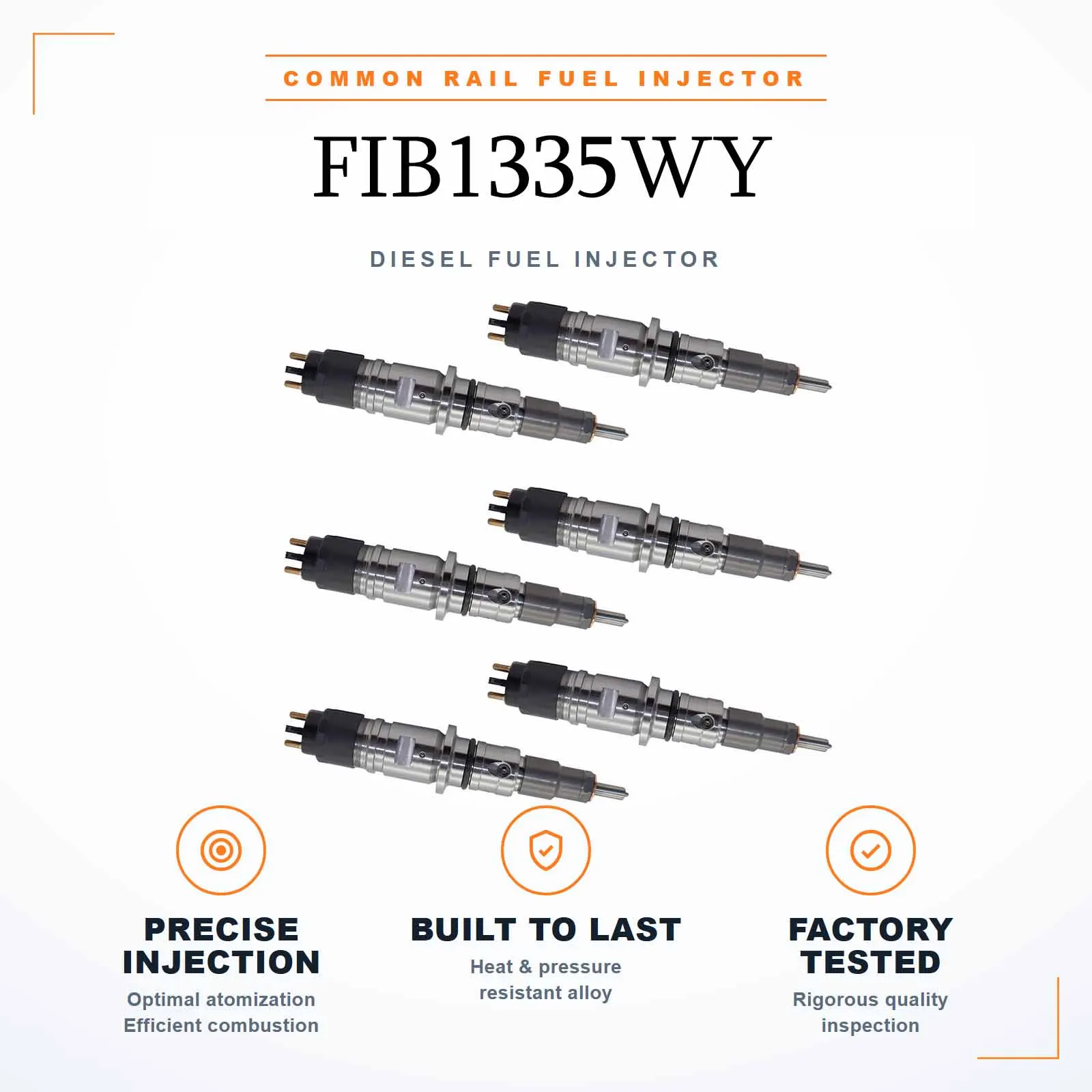 6PCS Fuel Injector C5267035 For Kamaz For Cummins ISBE6.7 EURO 5 Engine