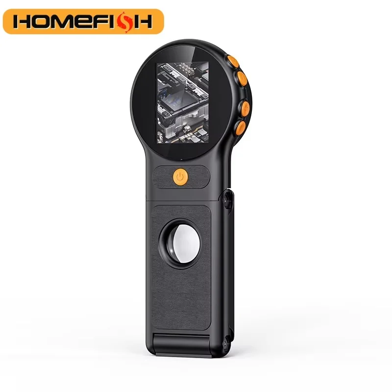 Mikroskop cyfrowy z autofokusem 500X, 8 diodami LED, 2MP, mikroskop do monet, składana lupa powiększająca 2 cale do napraw elektroniki