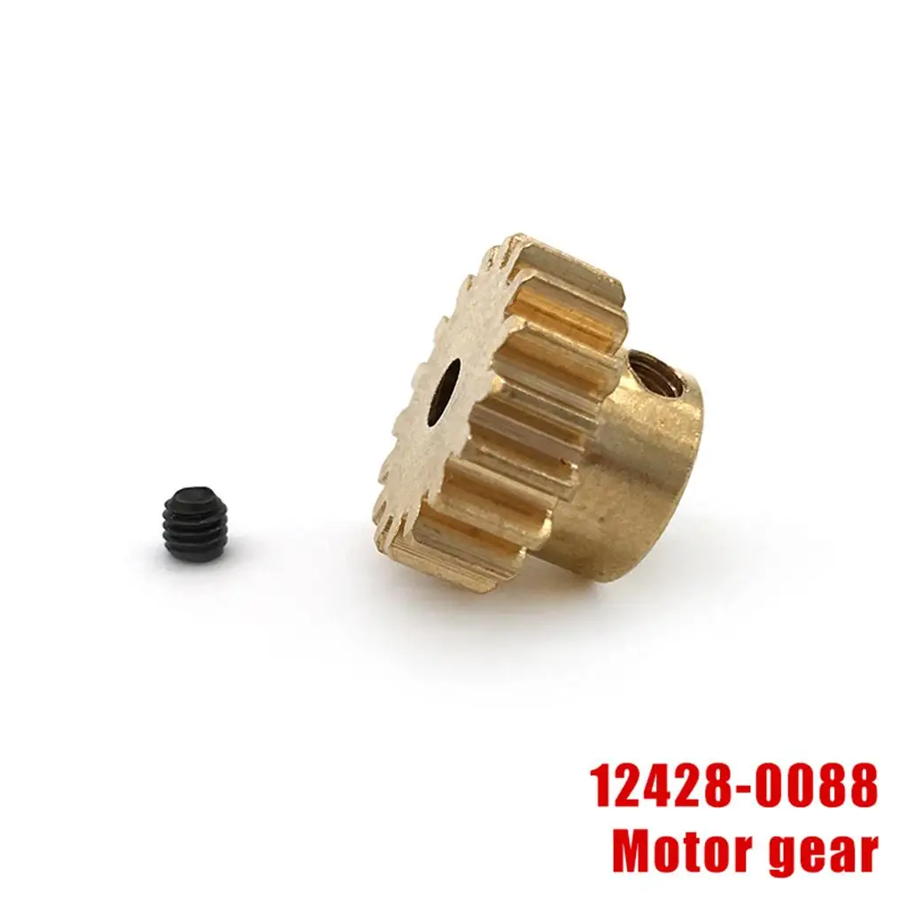 RC Buggy Motor Pinion Metal Brass Gear 3.175mm Shaft Upgrade Parts for Wltoys 1/12 Scale Rock Crawler