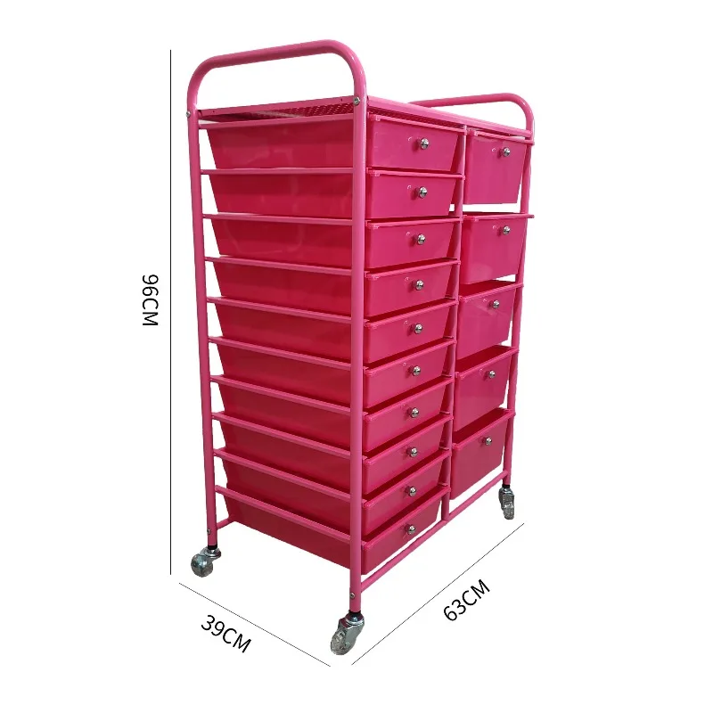 Storage rack, multi-layer drawer storage cart, large-capacity multi-functional cart-type storage rack