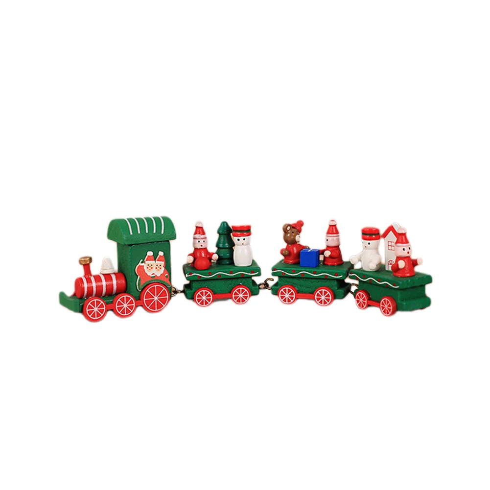 Christmas Present Mini Train Set Holiday Decor Christmas Motifs Compact Size Seasonal Celebrations For Home Decor