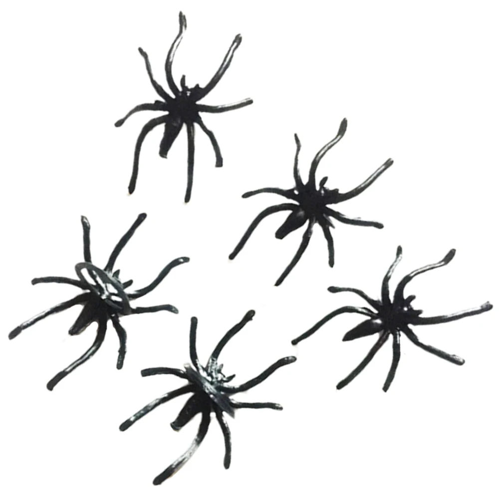 144 Stück Halloween-Partygeschenke, Dekorationen, lange Beine, realistische Spinnenringringe