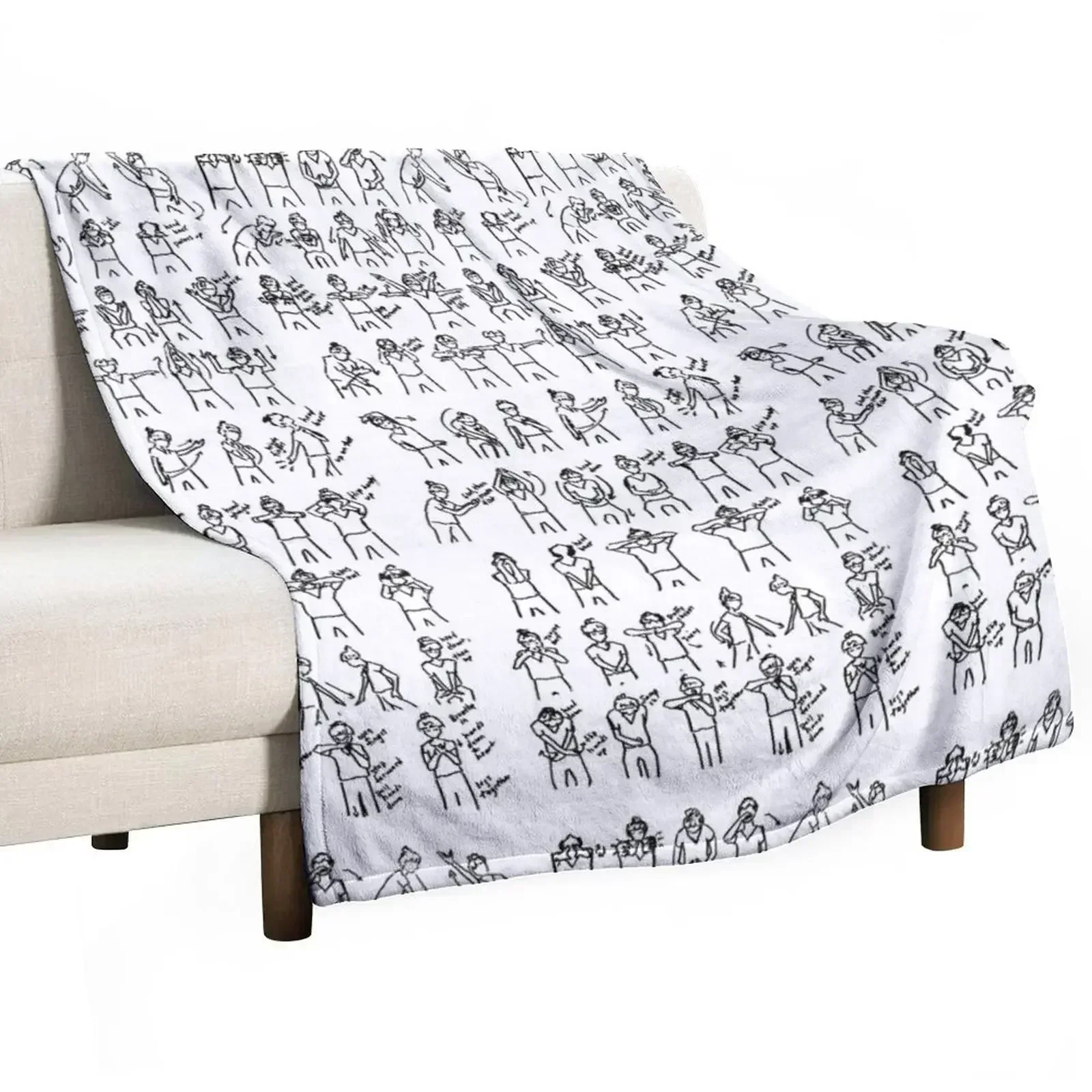The Movements Throw Blanket Decoratives Decorative Sofas Single For Decorative Sofa wednesday for winter Blankets