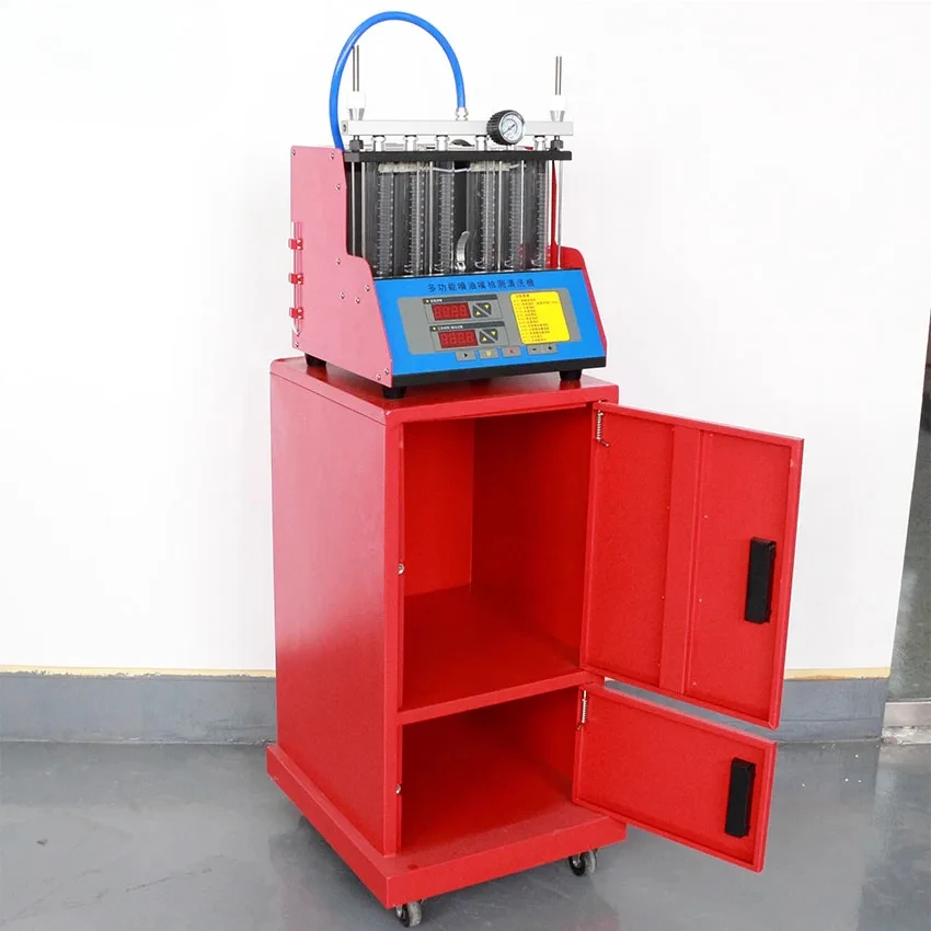 6 Cylinders Ultrasonic Injector Systems Fuel Injector Cleaner And Tester Machine