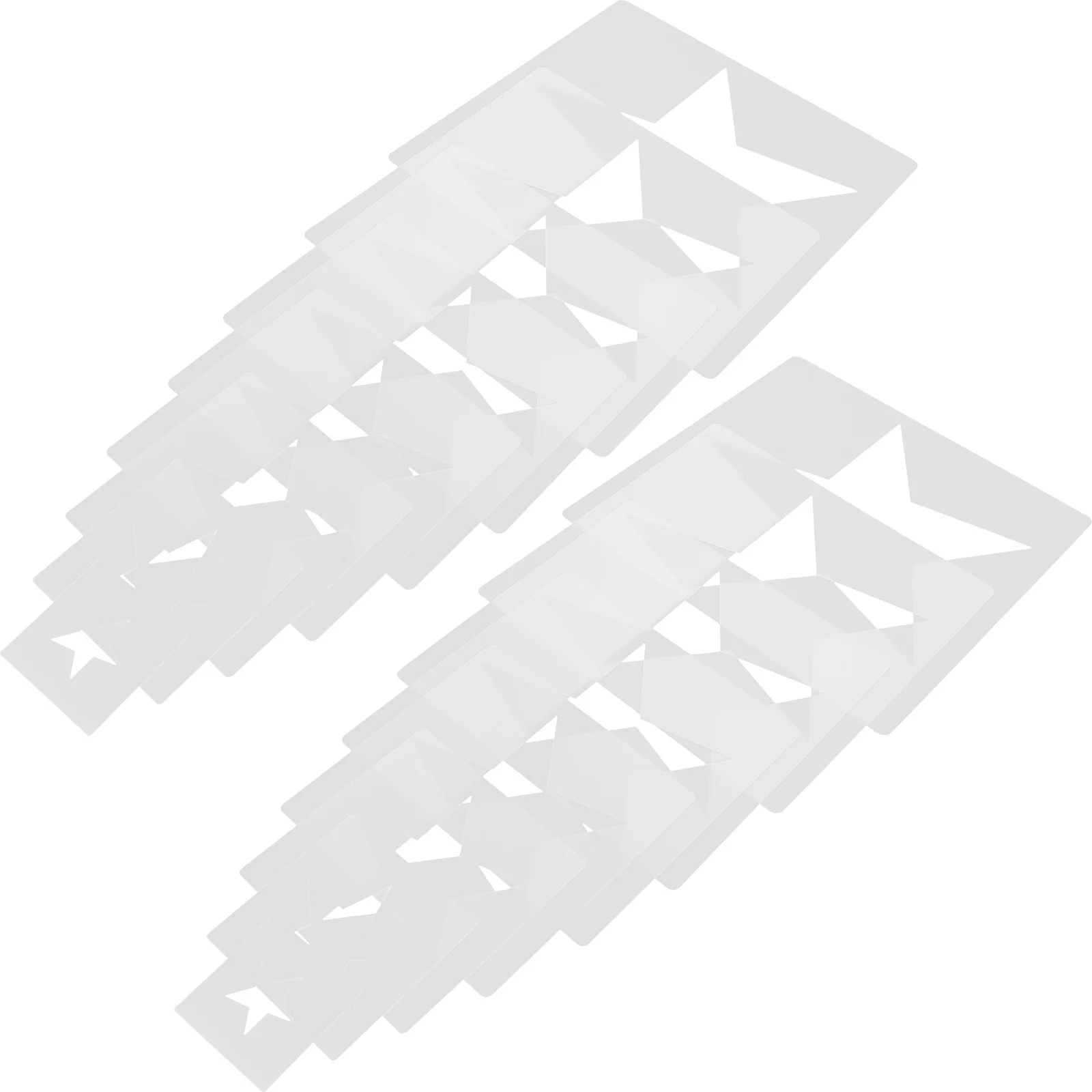 

16Pcs Star Stencils for Drawing Durable Reusable Templates Rounded Corners DIY Craft Supplies Painting Supplies for Artists