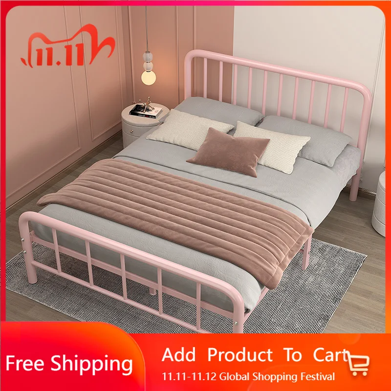 

Европейская эстетика Железная кровать Принцесса Двуспальная дизайнерская кровать Простая современная удобная высококачественная мебель для гостиной Muebles для взрослых