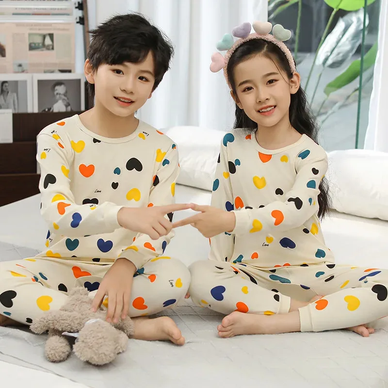 Pijamas infantiles para niños 2 4 5 6 7 8 9 10 11 12 13 14 años Conjunto de ropa de dormir de algodón Pijamas de Navidad Ropa de Pijamas verdes para niños