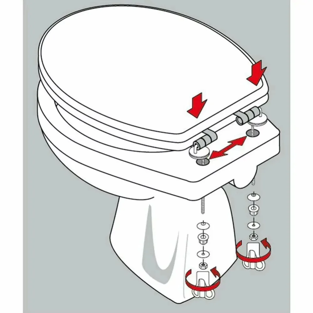 With Mounting Accessory Home Toilet Seat Hinges Bathroom Fixture 2Pcs Toilet For Seat Hinge No Noise Stainless Steel