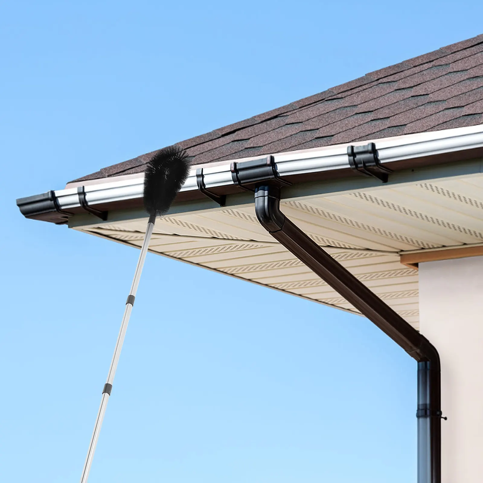 1set-gutter-cleaning-brush-with-telescoping-pole-long-reach-ground-based-tool-for-rain-gutter-drain-downspout-leaf-debris