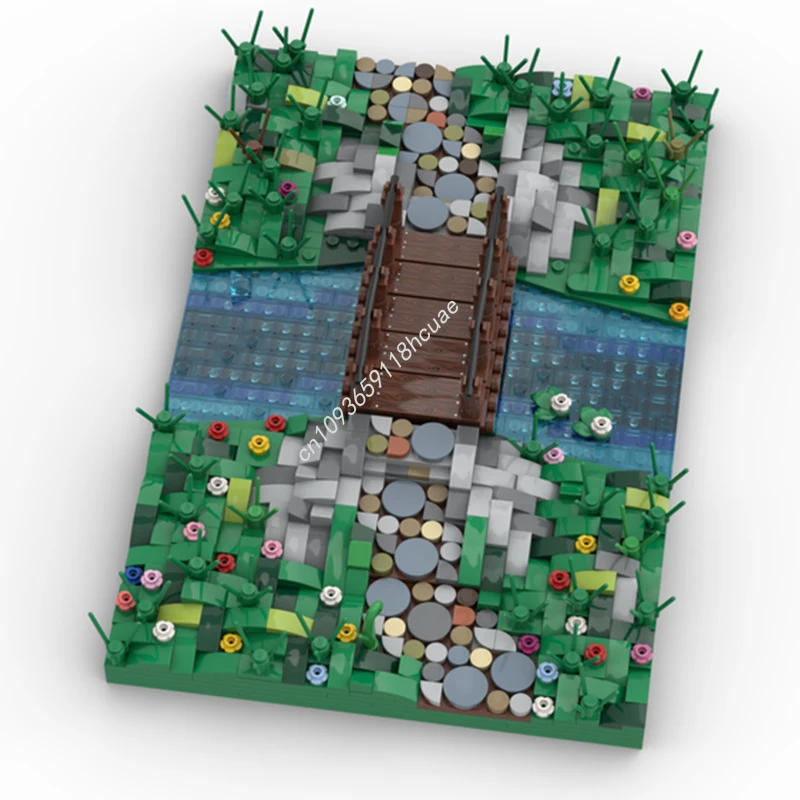 881 pièces MOC pont en bois nan modèle blocs de construction éducation enfants bricolage artisanat jouets idée assembler des cadeaux de noël