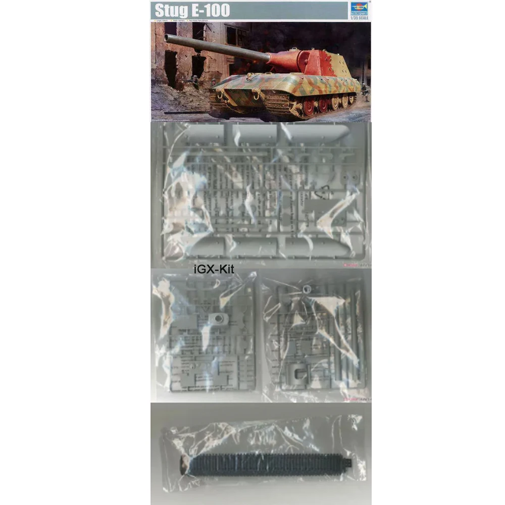 

Trumpeter 09542 1:35 Scake Stug E100 E-100 Самоходная штурмовая пушка, пластиковый конструктор-модель