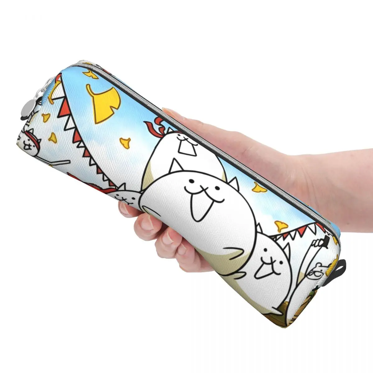 Gamethe Battle Katzen Feder mäppchen schöne Cartoon Stift Bleistift Taschen Student große Kapazität Schul bedarf Geschenk Pencil cases